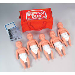 Basic Ready-or-Not Tot&reg; - 5-Pack of White Manikins